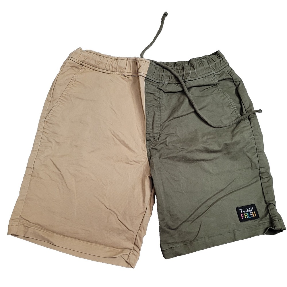 🌴Teddy Fresh Swim Trunks Mens M Colorblock Board Shorts Elastic Waist Resort